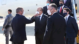 גבי אשכנזי ושר החוץ הבחרייני, צילום: טוויטר גבי אשכנזי